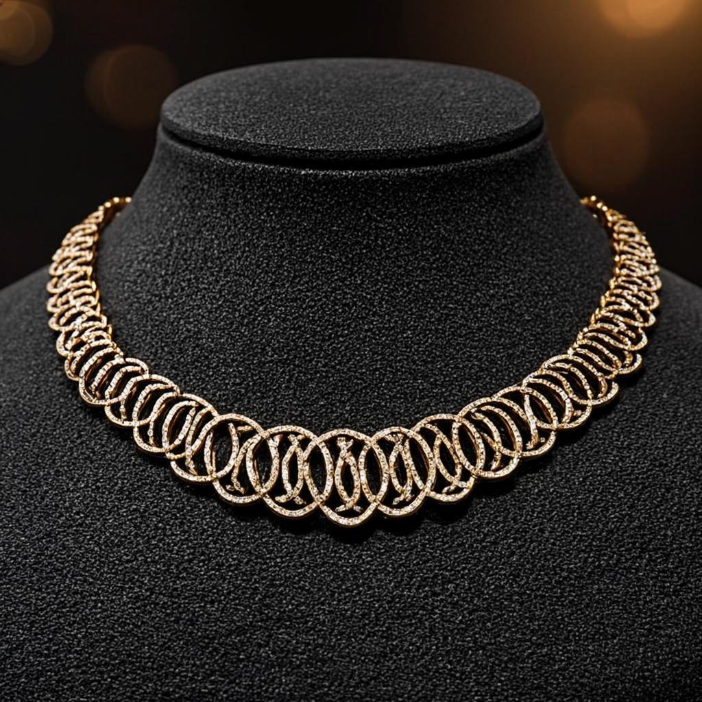 Collier Serti « Fleuve Éternel »